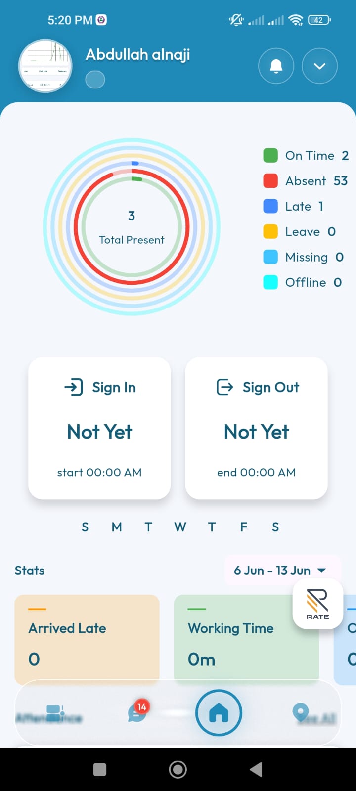 RateOp mobile app screen 41